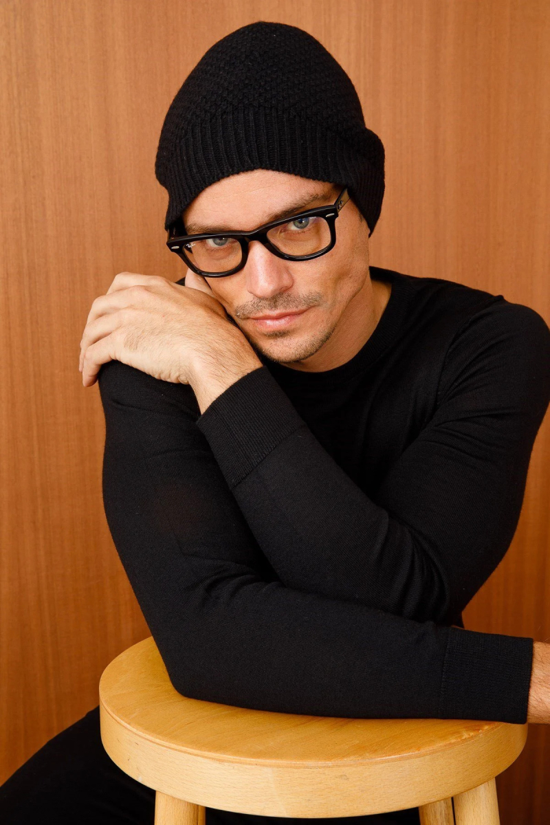 Desen Triko Unısex Yün Bere 22542 Siyah Siyah