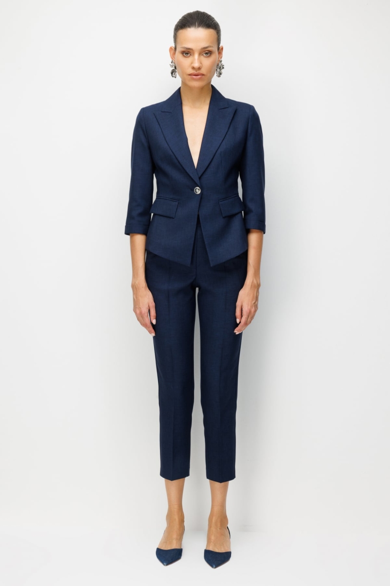 Ekol Kadın Dar Paça Yan Cepli Pantolon 1186 Lacivert Lacivert