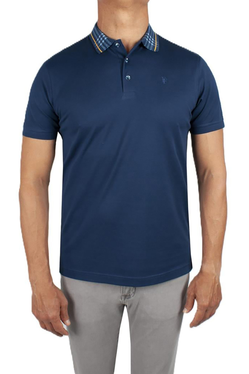 Formenti Erkek Polo Yaka %100 Pamuk T-Shirt FSP_1521 Lacivert Lacivert