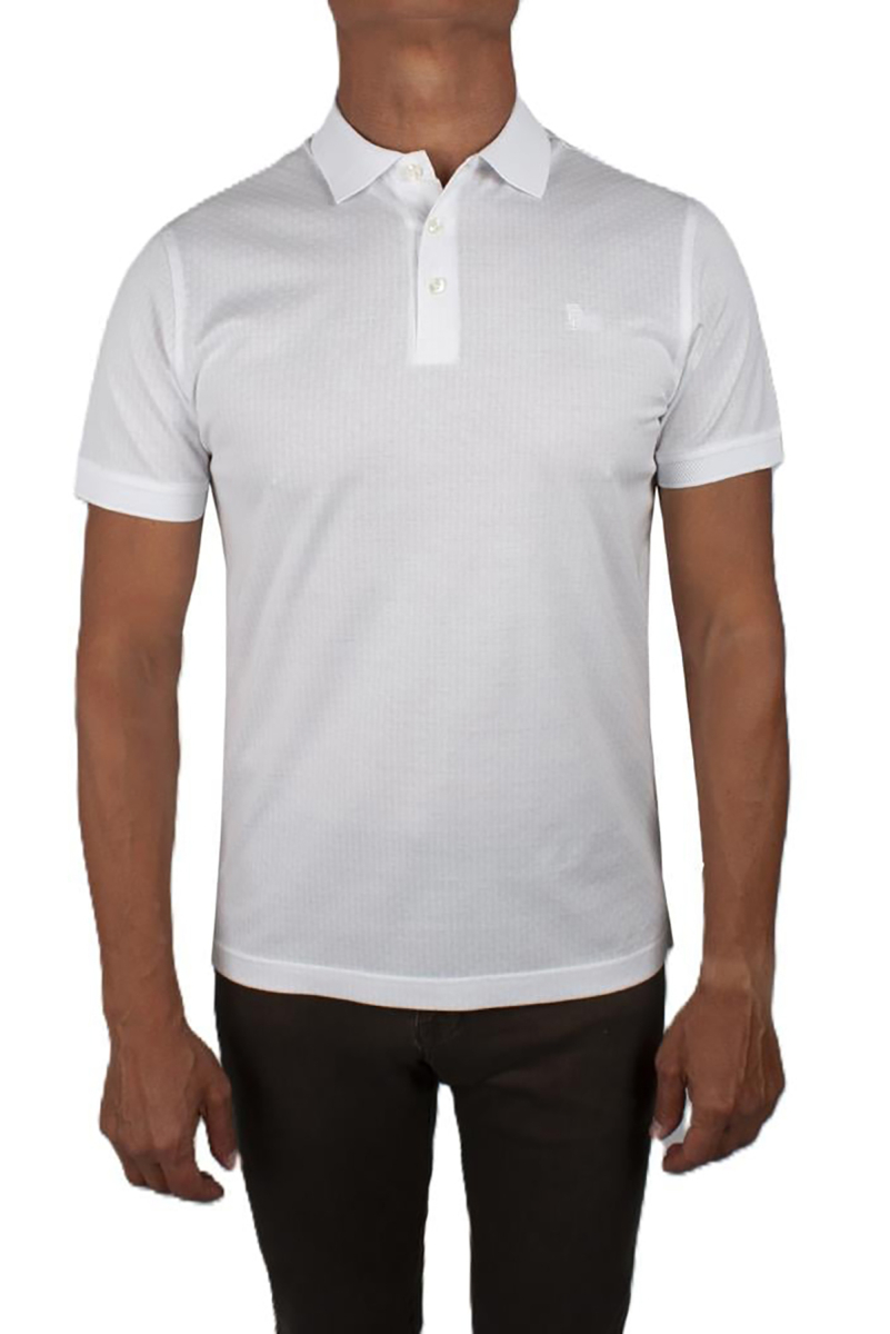 Formenti Erkek Polo Yaka %100 Pamuk T-Shirt FSP_1528 Beyaz Beyaz