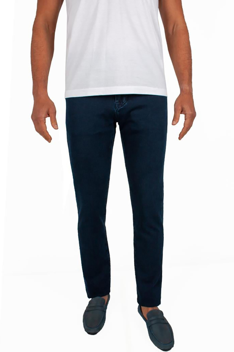 Formenti Erkek Regular Fit Normal Kesim Likralı Kot Pantolon 6FSP-1672 Mavi Mavi
