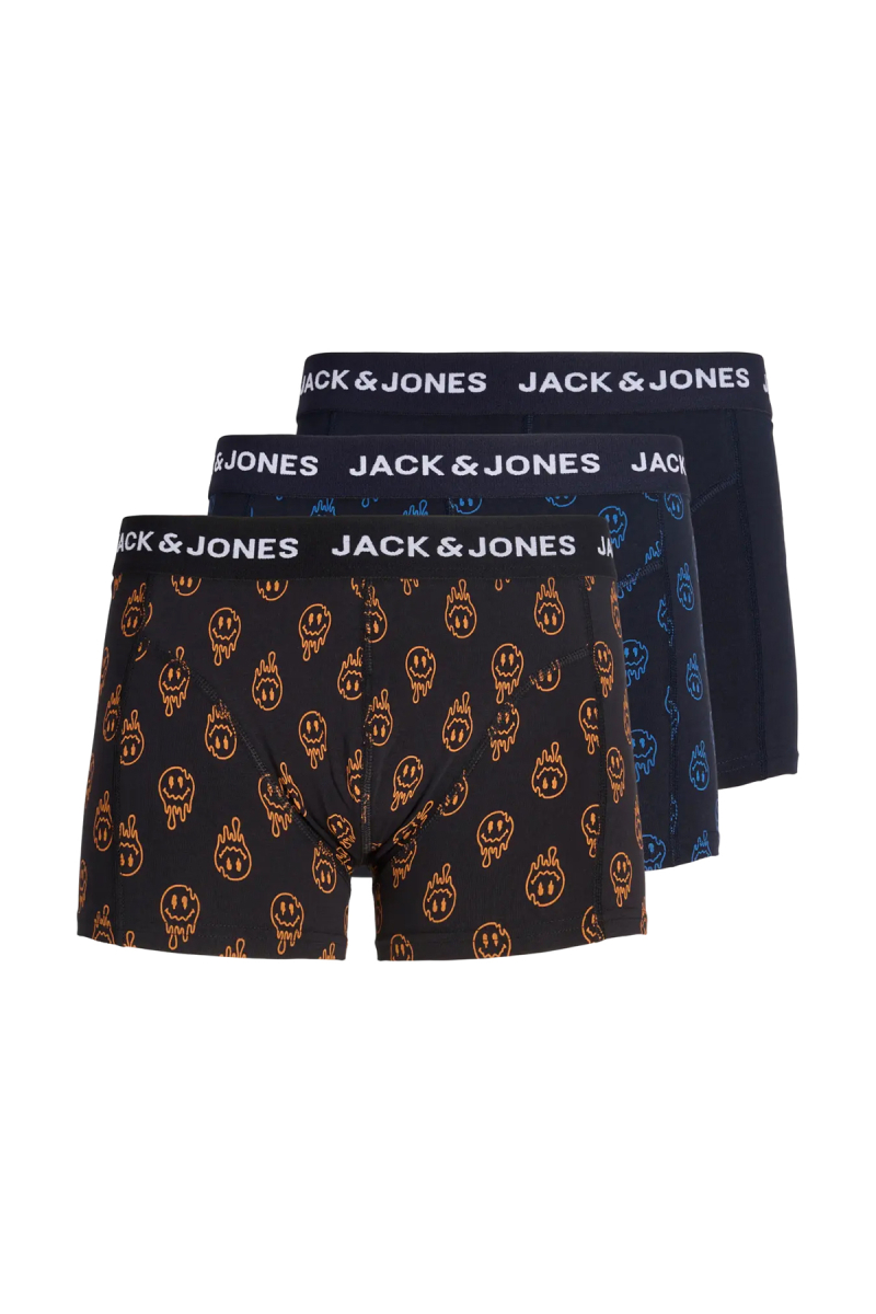 Jack & Jones Erkek Jacdale 3'lü Boxer 12301230 Siyah- Laci SİYAH- LACİ
