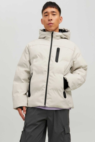 Jack & Jones Erkek Jcoheat Puffer Mont 2215507 Taş Taş