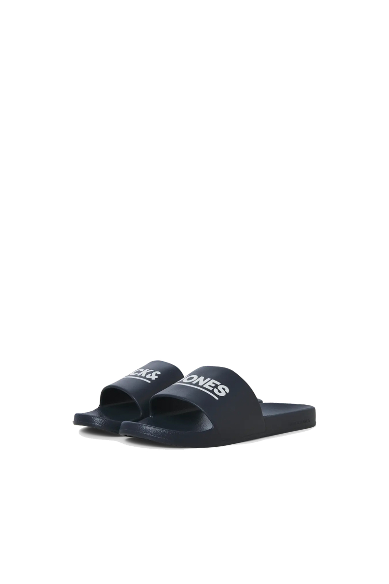 Jack & Jones Erkek Jfwollıe Yazı Detaylı Terlik 12236477 Antrasit Antrasit