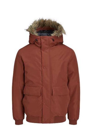 Jack & Jones Erkek Jjchamp Kapüşonlu Mont 12236822 Tarçın Tarçın