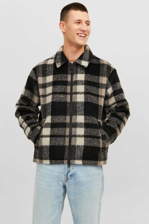 Jack & Jones Erkek Jorcole Fermuar Kapamalı Kapitone Ceket Mont 12238915 Kahverengi Kahverengi
