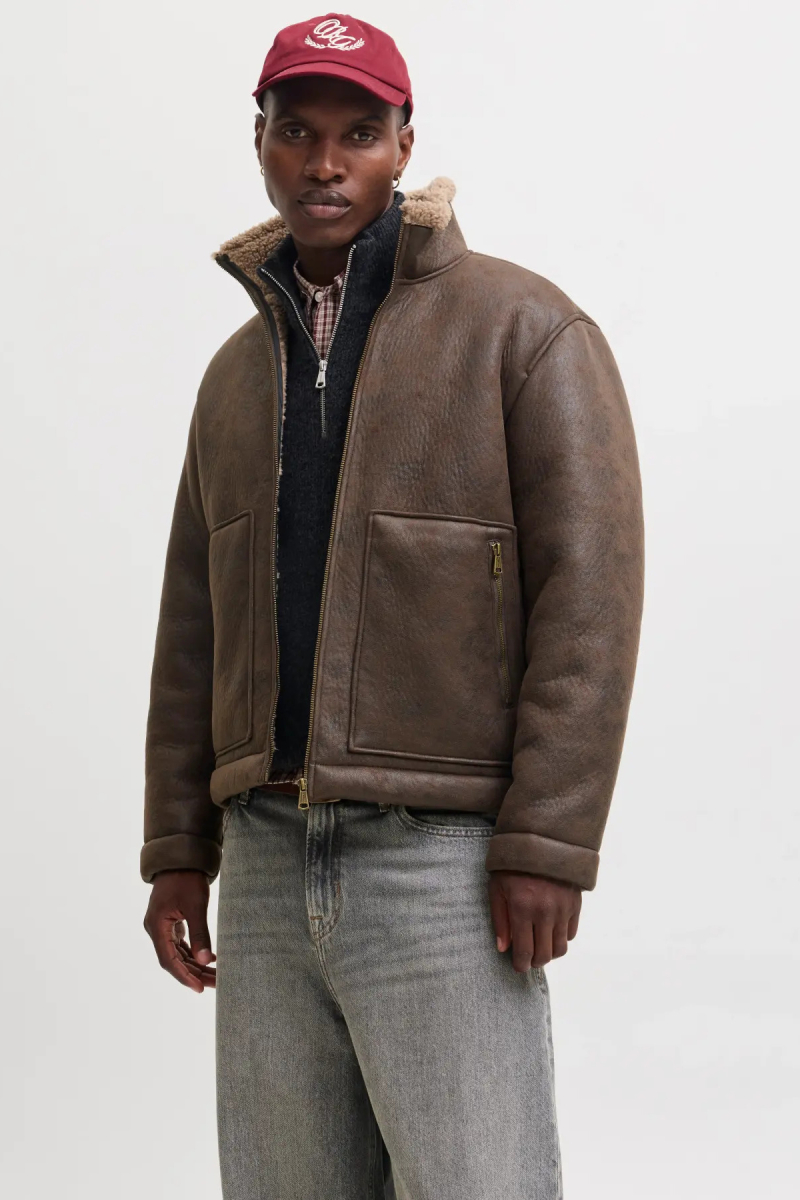 Jack & Jones Erkek Jorsalamanco Kürklü Yaka Napa Mont 12303001 Çikolata Kahve ÇİKOLATA KAHVE
