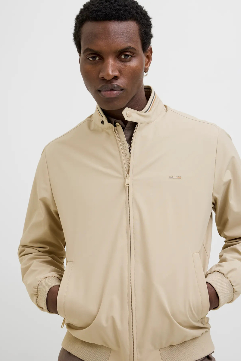 Jack & Jones Erkek Jprblubrad Mevsimlik Bomber Ceket 12273393 Bej Bej