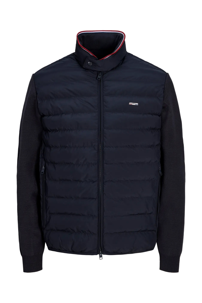 Jack & Jones Erkek Jprblugarry Kolları Örme Dik Yaka Ceket Mont 12303513 Lacivert Lacivert