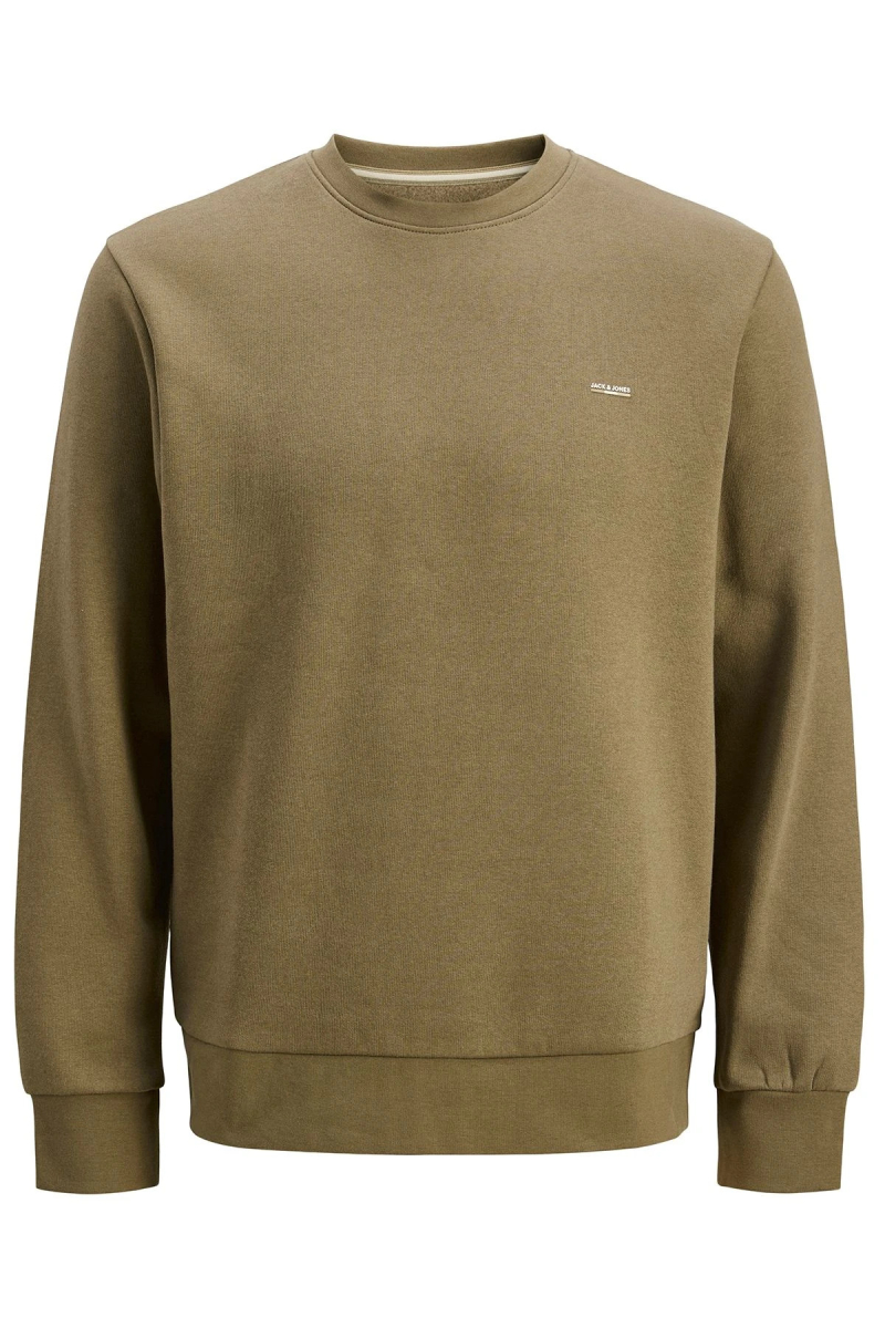 Jack & Jones Erkek Jprblunathan Bisiklet Yaka Sweatshirt 12284399 Kahverengi Kahverengi