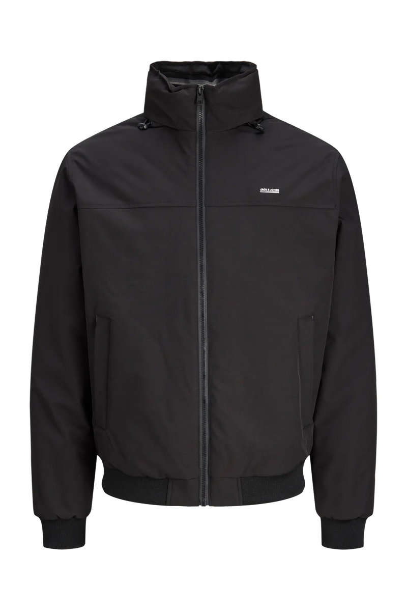 Jack & Jones Erkek Jprbluted Suya Dayanıklı Gizli Kapüşonlu Puffer Mont 12302538 Siyah Siyah