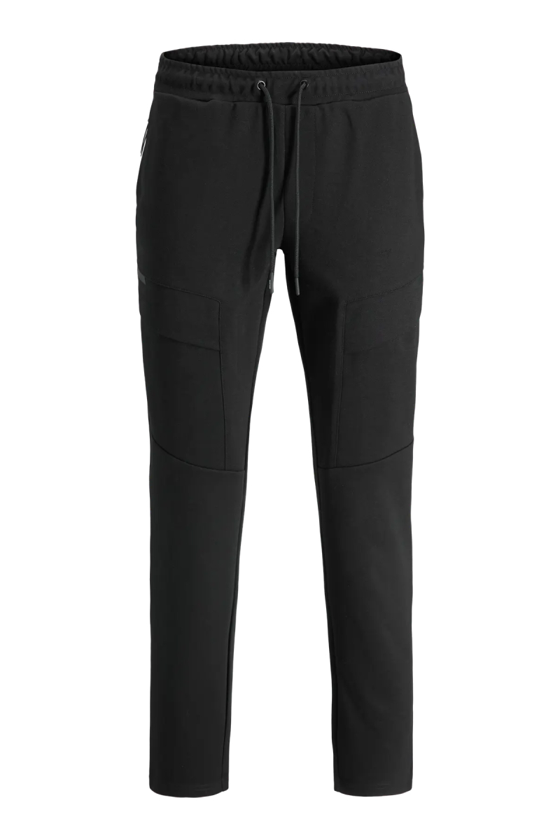 Jack & Jones Erkek Jpstgordon Belden Bağlamalı Kargo Pantolon 12282513 Siyah Siyah