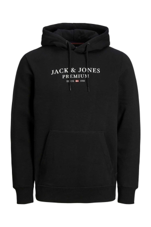 Jack & Jones Erkek Kapüşonlu Sweatshirt Jprbluarchıe 63412216335 Siyah Siyah