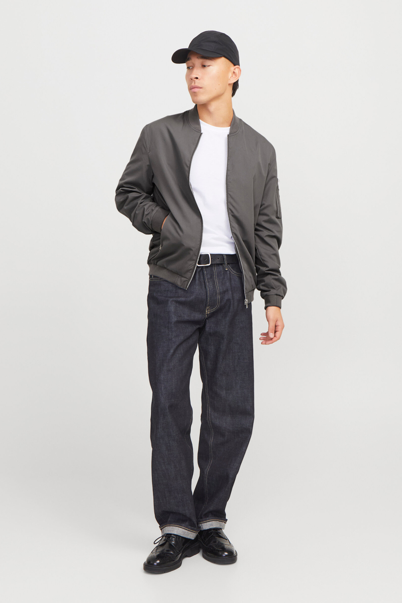 Jack & Jones Erkek Kolej Yaka Mont 63412165203 Füme Füme