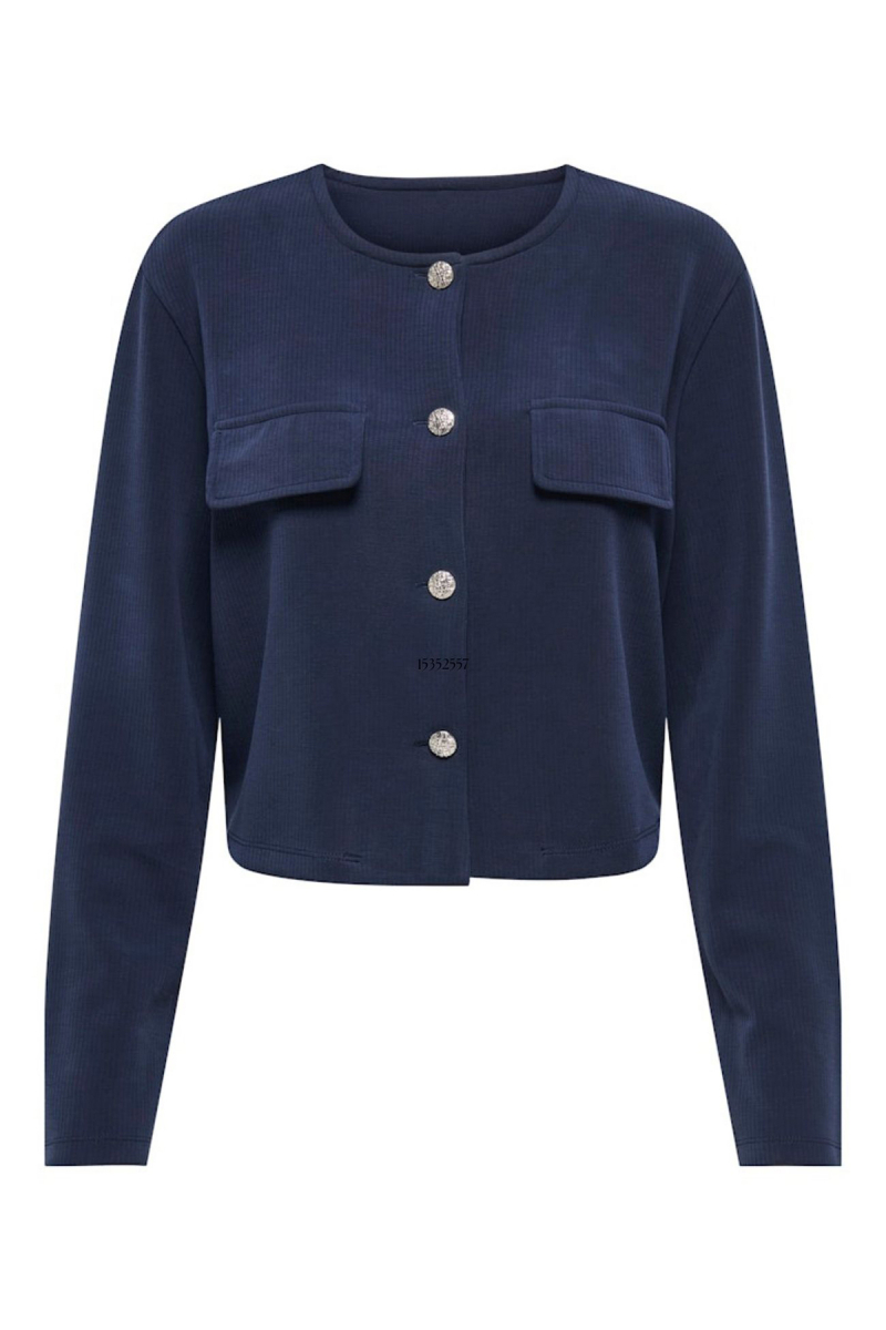 JDY Kadın Jdygarzelle Düğmeli Uzun Kollu Hırka 15352557 Lacivert Lacivert