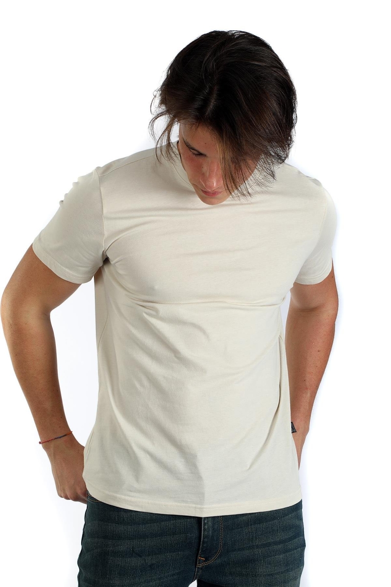 Lee Cooper Erkek Baselo O Yaka T-Shırt 242019 Bej Bej