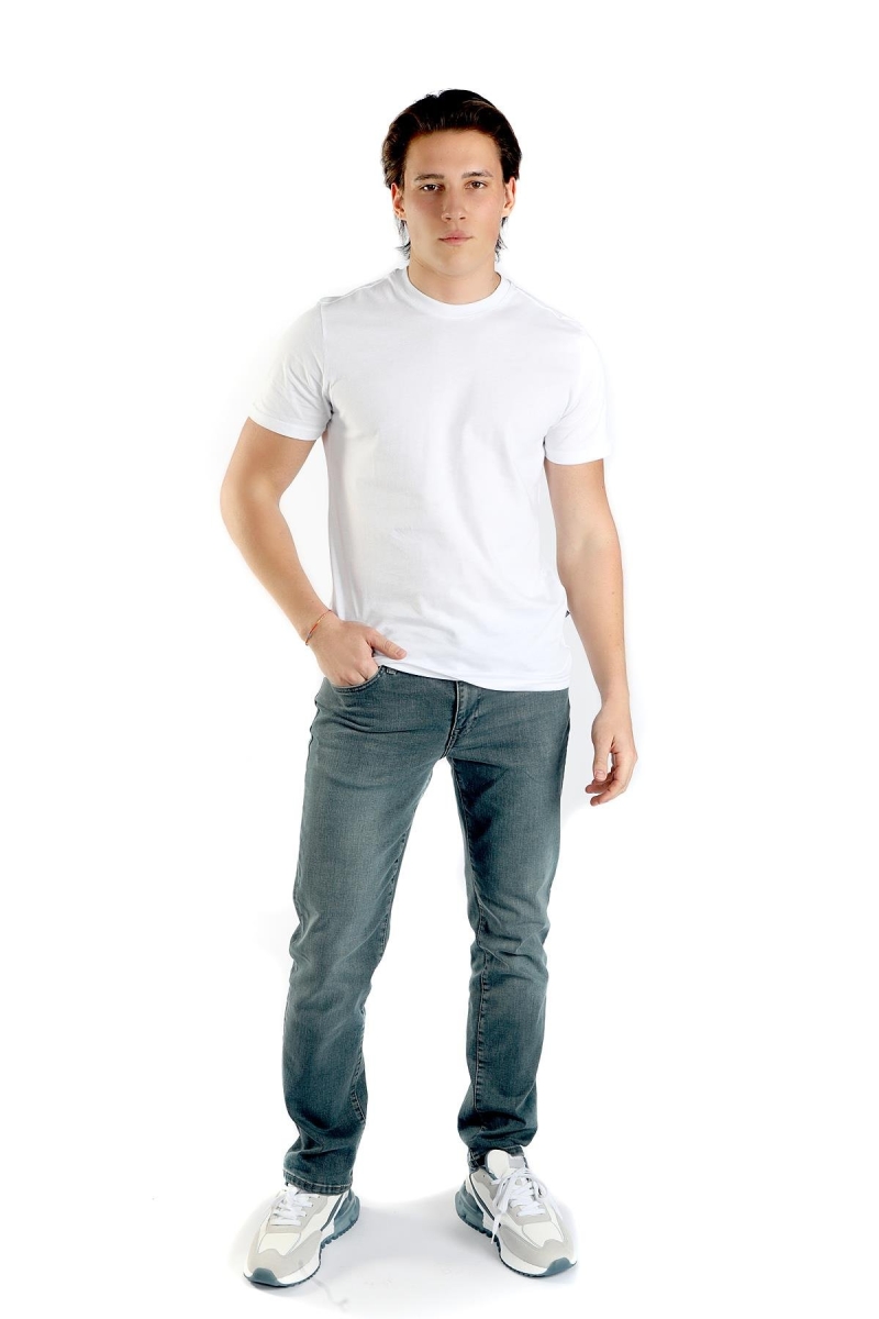 Lee Cooper Erkek Baselo O Yaka T-Shırt 242019 Beyaz Beyaz
