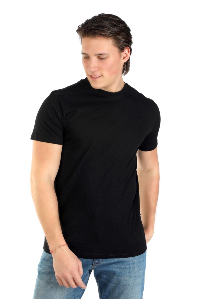 Lee Cooper Erkek Baselo O Yaka T-Shırt 242019 Siyah Siyah