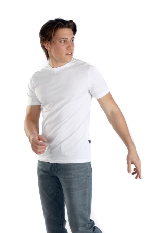 Lee Cooper Erkek Gael O Yaka T-Shirt 242015 Beyaz Beyaz