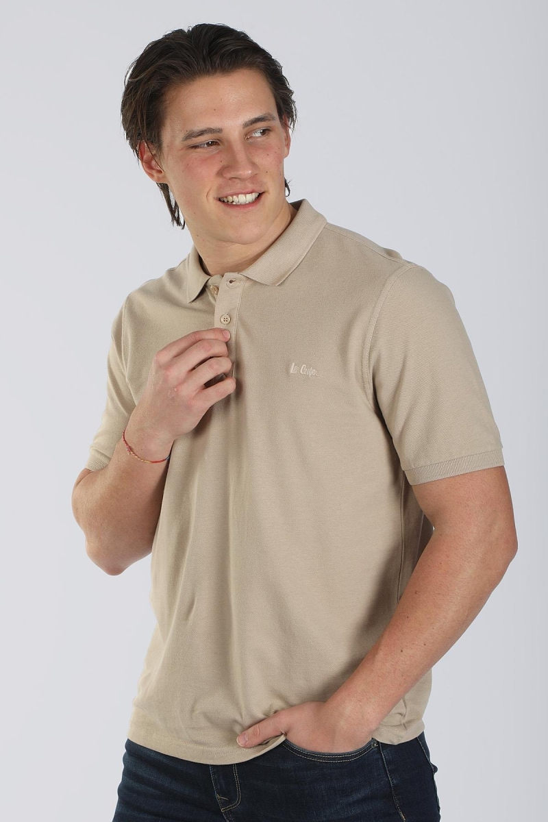Lee Cooper Erkek Twıns 1 Pike Polo Yaka T-Shırt 242025 K. Bej K. BEJ
