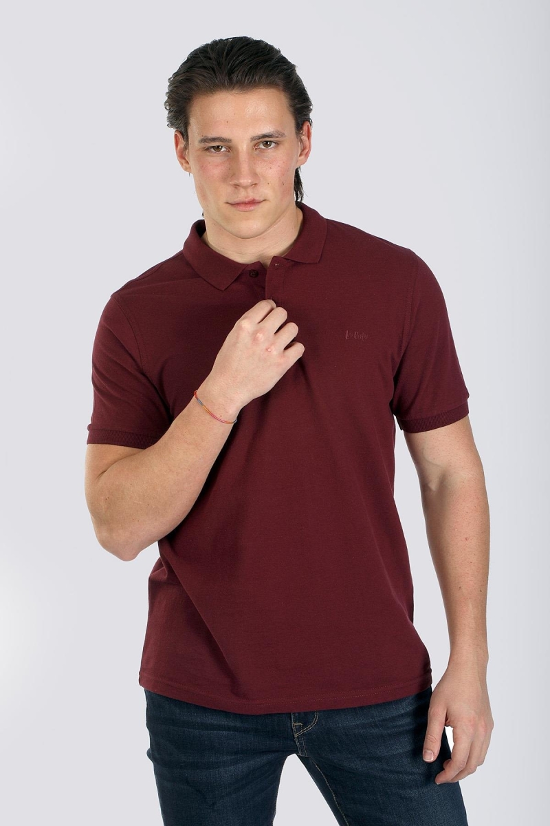 Lee Cooper Erkek Twıns 1 Pike Polo Yaka T-Shırt 242025 Mürdüm Mürdüm