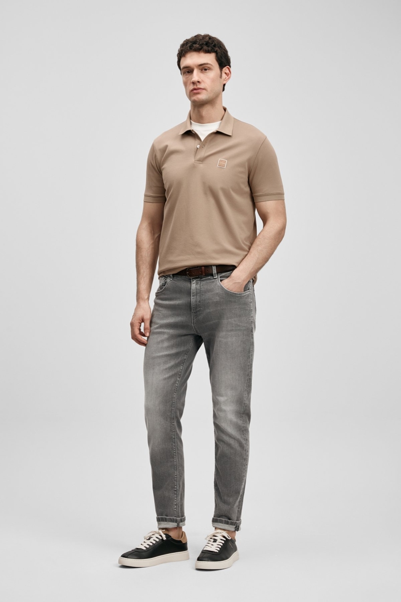 Lufian Erkek Carter Smart Polo T-Shirt 111040233 Toprak Toprak