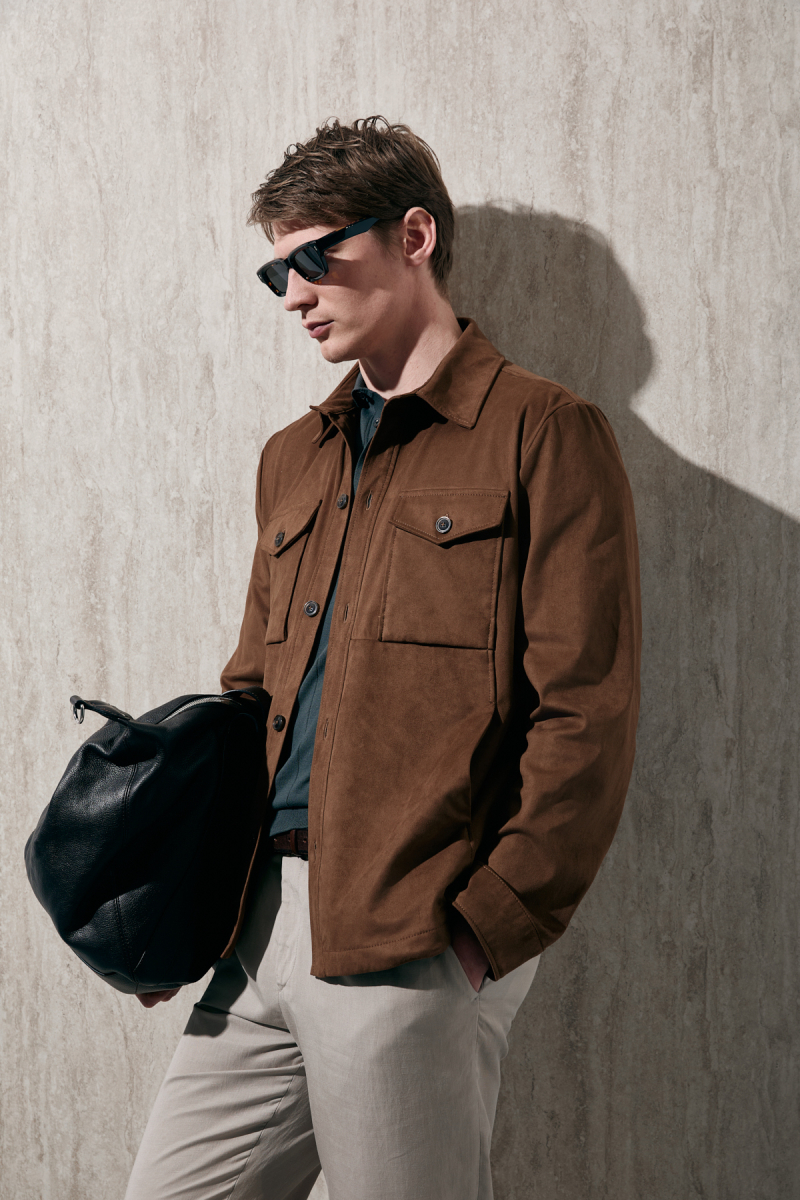 Lufian Erkek Cole Gömlek Ceket 111120073 Deve Tüyü DEVE TÜYÜ