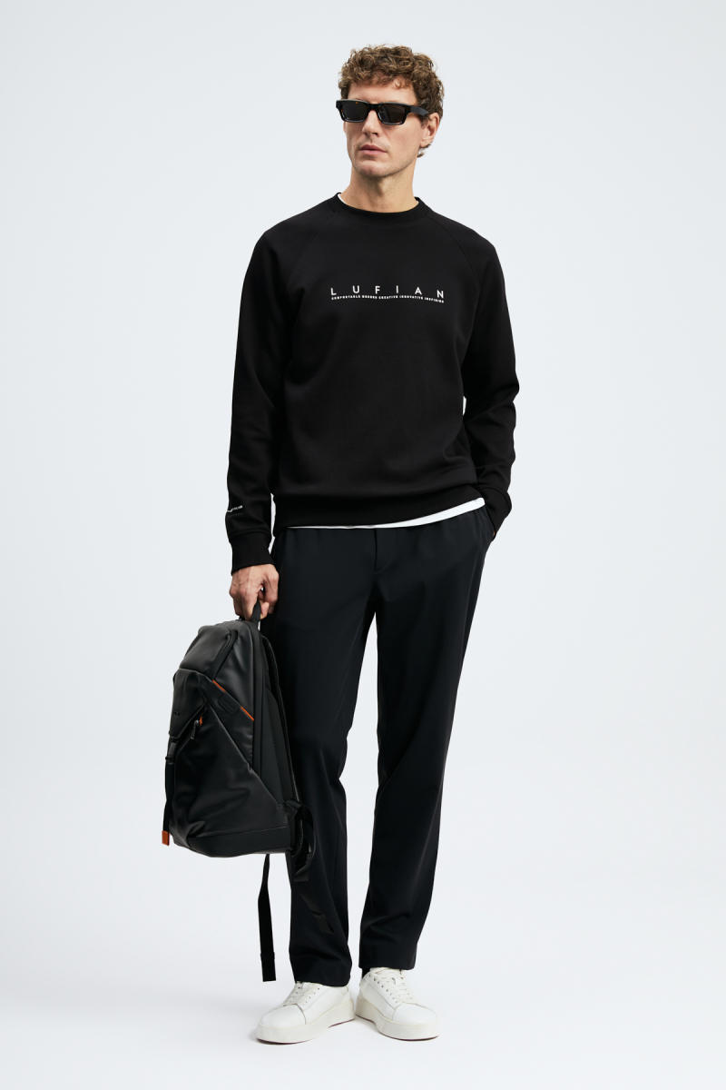 Lufian Erkek Cooper Sweatshirt 112030198 Siyah Siyah
