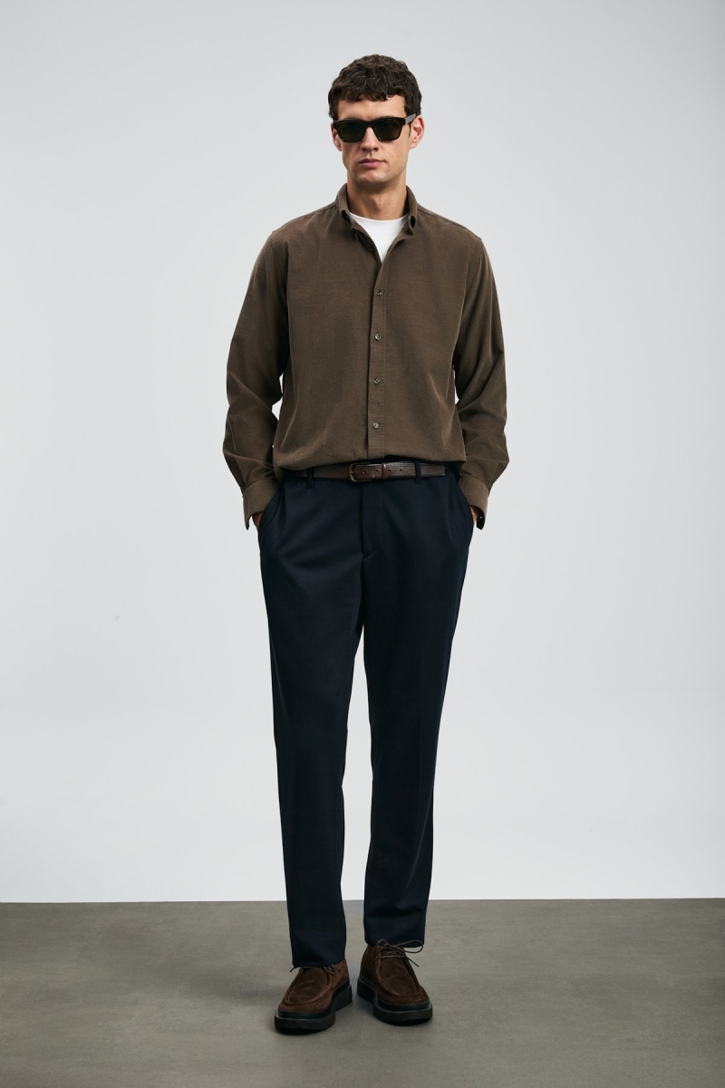 Lufian Erkek Copernı Smart Slim Fit Chino Pantolon 112190339 Lacivert Lacivert