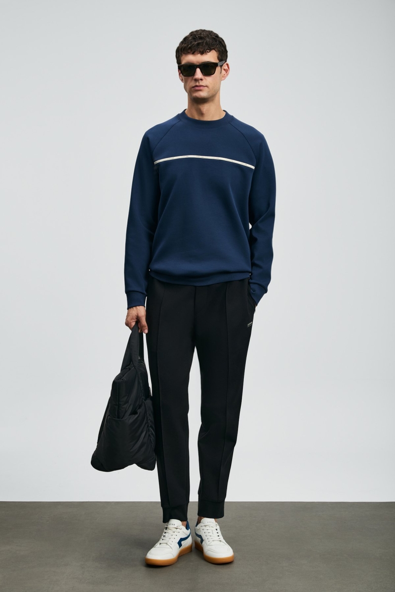Lufian Erkek Cosmo Sweatshirt 112030181 Lacivert Lacivert