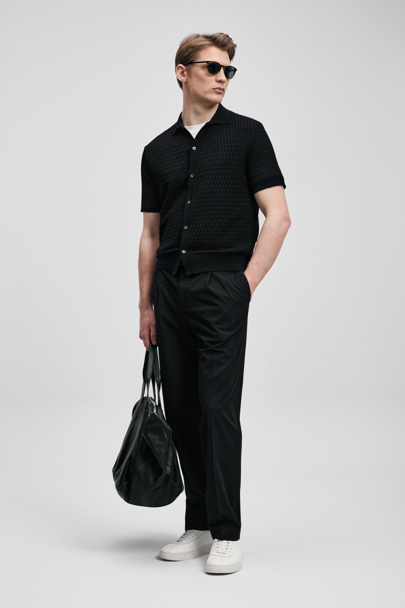 Lufian Erkek Darwın Coolmax® Kazak 111090144 Siyah Siyah