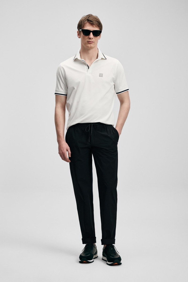 Lufian Erkek Daxon Smart Slim Fit Chino Pantolon 111190359 Siyah Siyah