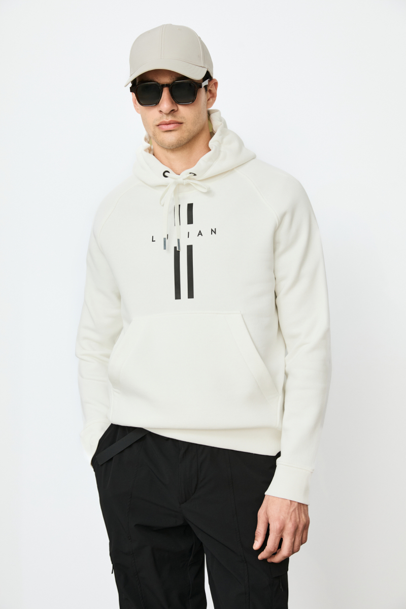 Lufian Erkek Decland Sweatshirt Kırık Beyaz Kırık Beyaz