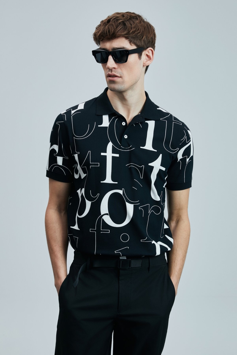 Lufian Erkek Dıamond Smart Polo T-Shirt 111040219 Siyah Siyah