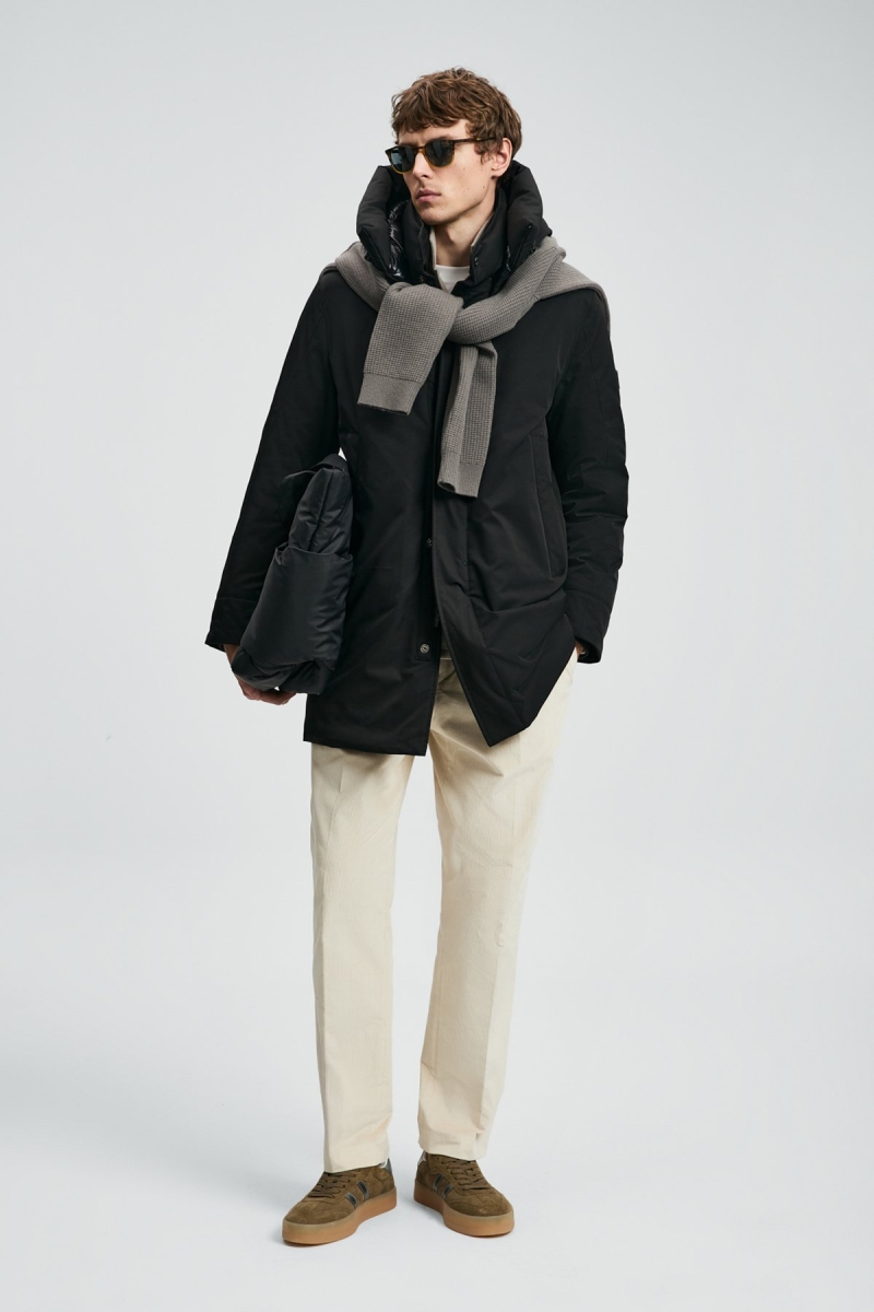 Lufian Erkek Donald Kaz Tüyü Mont 112120257 Siyah Siyah