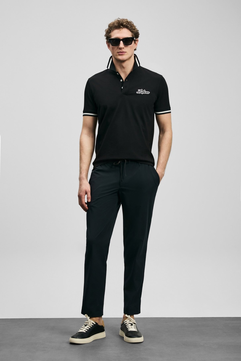 Lufian Erkek Eron Smart Chino Slim Fit Pantolon 111190360 Siyah Siyah