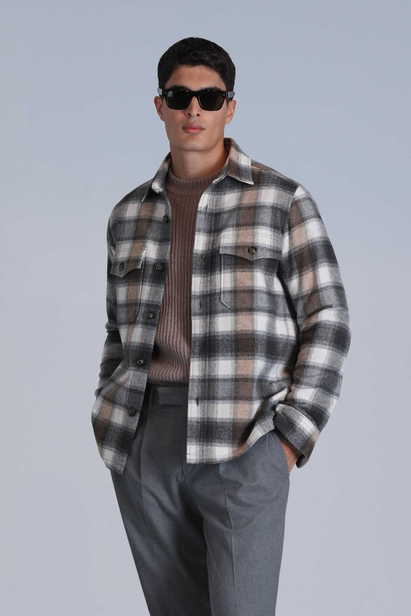 Lufian Erkek Fresher Basic Slim Fit Gömlek 112010658 Kum Kum
