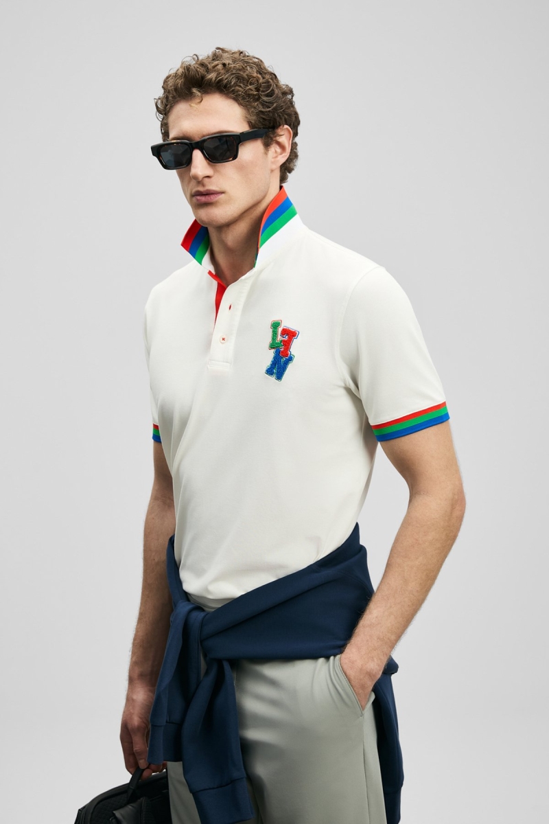 Lufian Erkek Fun Smart Polo T-Shirt 111040231 Kırık Beyaz Kırık Beyaz