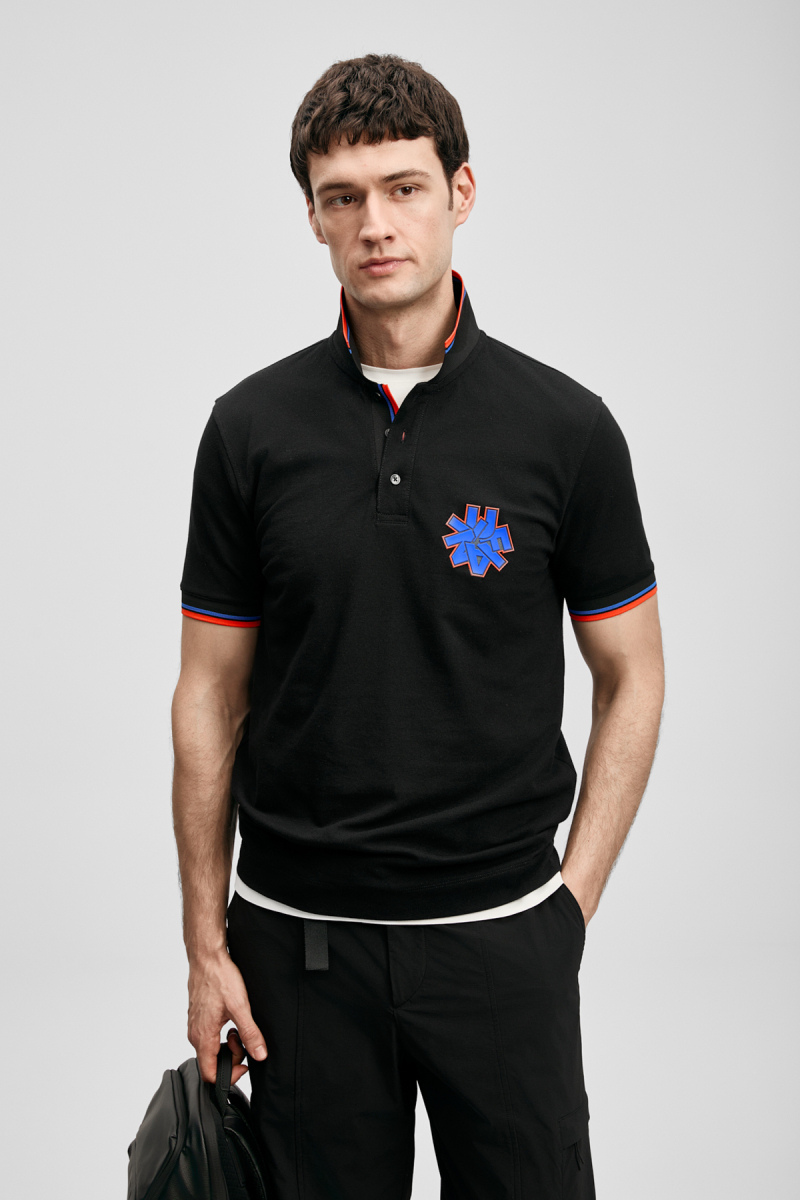 Lufian Erkek Gavın Smart Polo T-Shirt 111040244 Siyah Siyah
