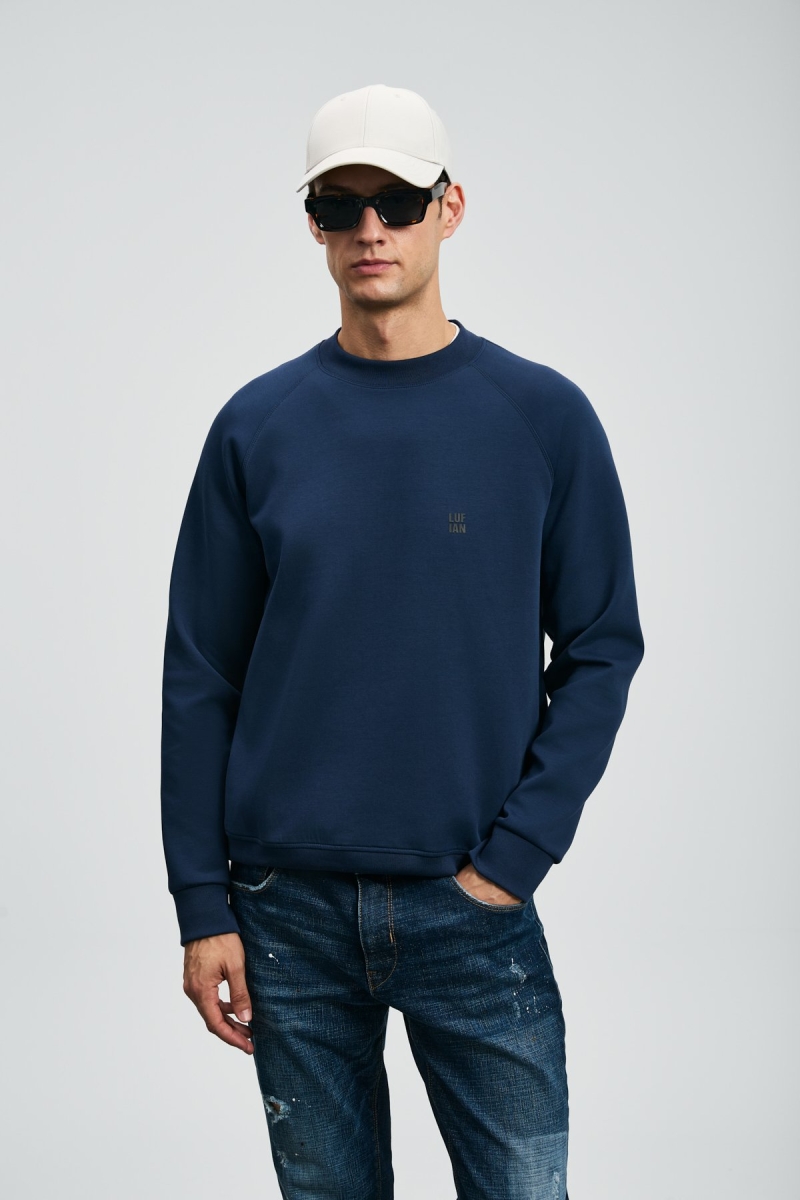 Lufian Erkek Grant Sweatshirt 112030179 Lacivert Lacivert