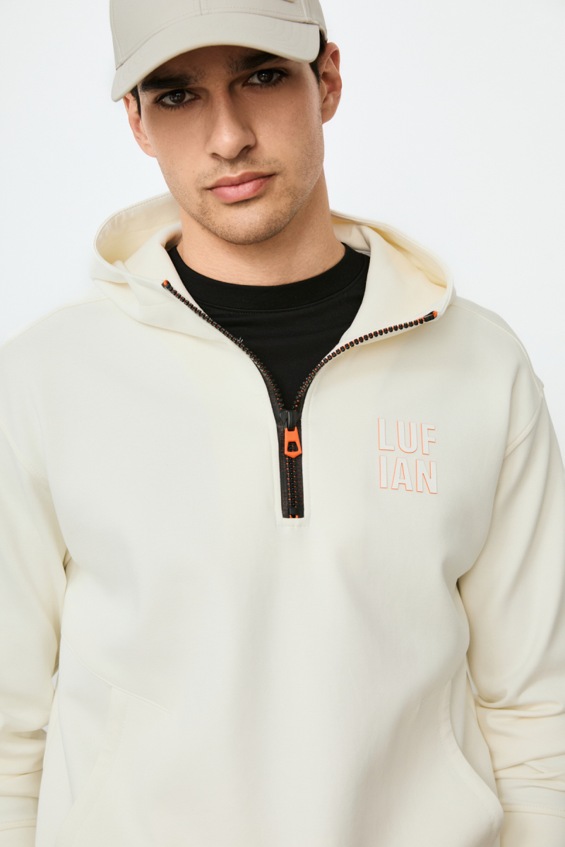 Lufian Erkek Grayson Sweatshirt Kırık Beyaz Kırık Beyaz