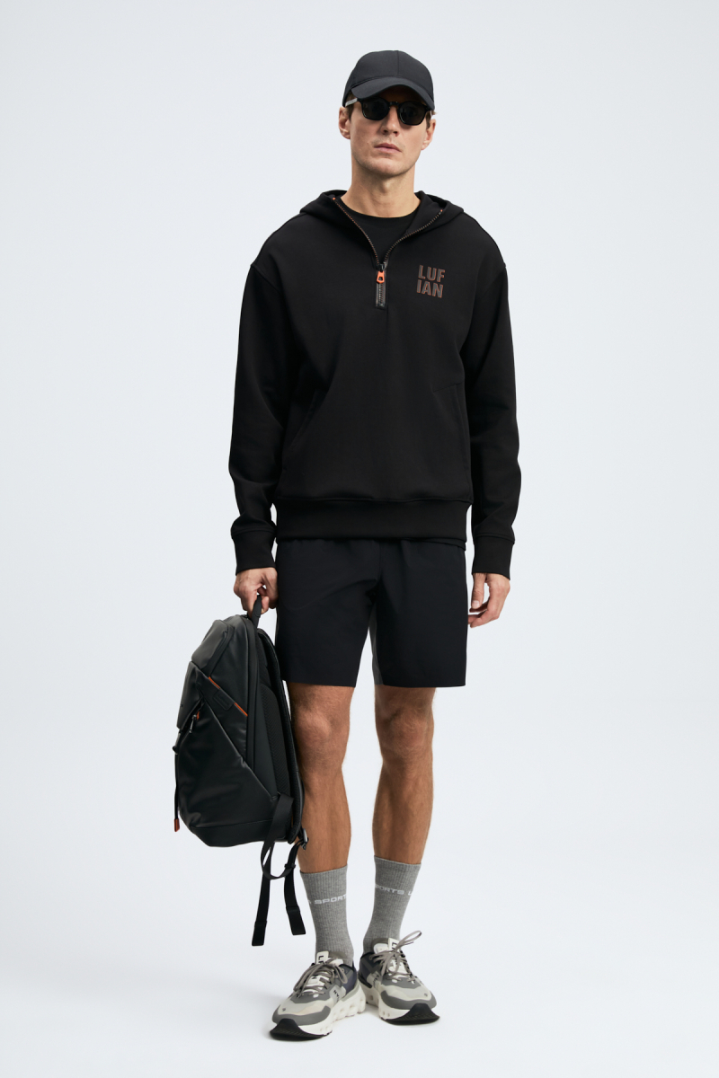 Lufian Erkek Grayson Sweatshirt Siyah Siyah