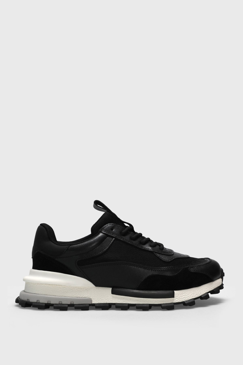 Lufian Erkek Henry Sneaker Ayakkabı 111230265 Siyah Siyah