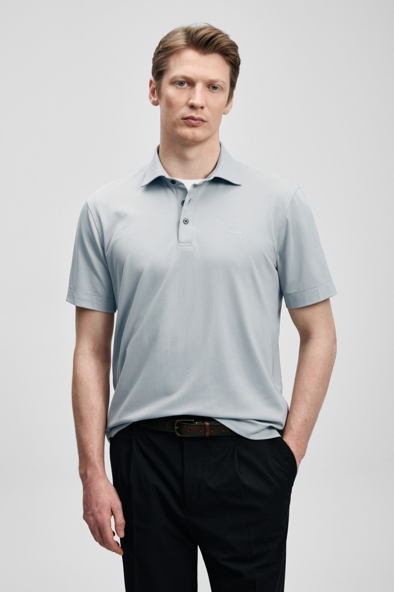 Lufian Erkek Hudson Smart Polo T-Shirt 111040234 Taş Taş