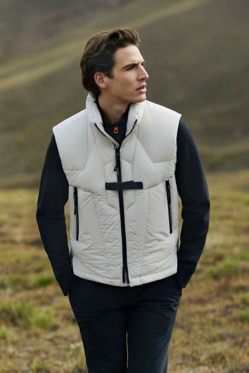 Lufian Erkek Kor Kaz Tüyü Şişme Tekno Yelek Taş Taş