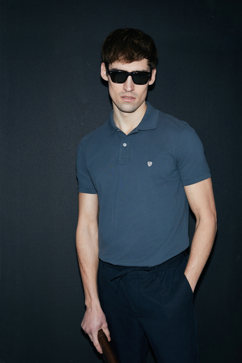 Lufian Erkek Laon Smart Polo T-Shirt 111040206 Antrasit Antrasit