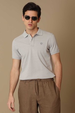 Lufian Erkek Laon Spor Polo Yaka T-Shirt 111040091 Taş Taş