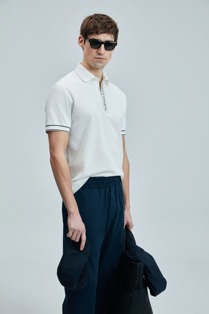 Lufian Erkek Lord Smart Polo T-Shirt 111040207 Beyaz Beyaz