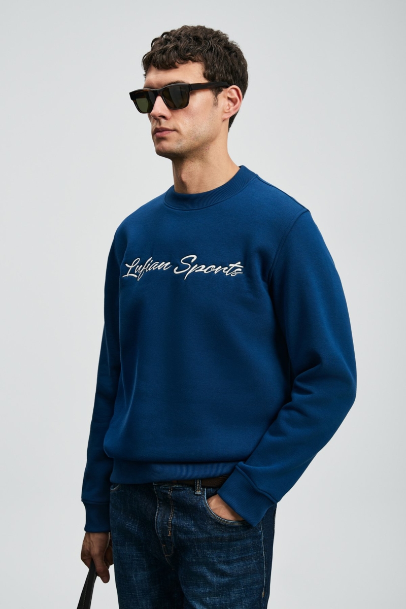 Lufian Erkek Loved Sweatshirt 112030170 Saks Saks