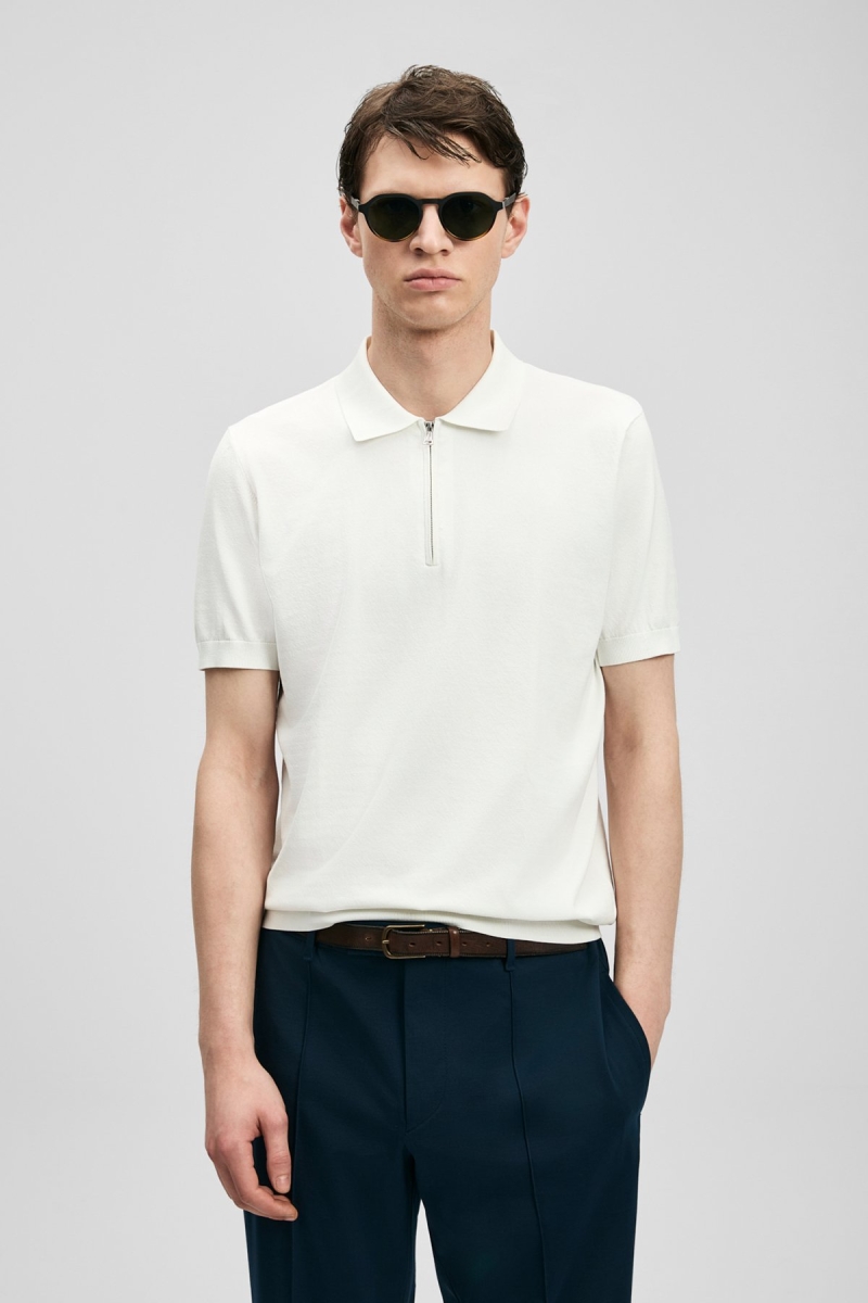 Lufian Erkek North Modal Karışımlı Kazak 111090136 Kırık Beyaz Kırık Beyaz